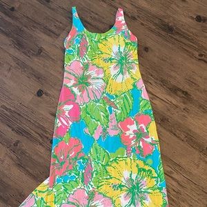 Lilly Pulitzer Tropical Cotton Maxi Dress